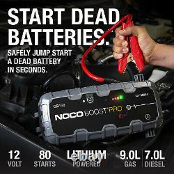 NOCO Boost Pro GB150 Jump Starter 3000 Amp, 12-Volt 9L Gasoline/7L Diesel Engine