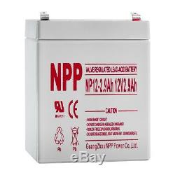 NPP 12V 2.9Ah 12Volt 2.9amp Rechargeable SLA Battery ES2.9-12 PC2.9-12L UB1229T
