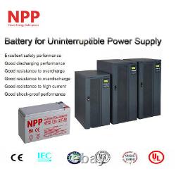 NPP 12V 7ah 12 Volt 7 amp Rechargeable lead acid Battery With F2 / (2pcs)