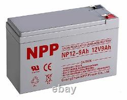 NPP 12V 9Ah 12Volt 9amp Rechargeable SLA Battery For APC BE550 RBC110 PS-1290 F2
