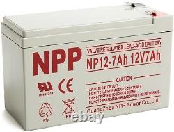 NPP 12 V 7Ah 12Volt 7amp Rechargeable Sealed Lead Acid UPS Battery F2