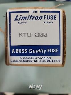 New Bussmann Limitron KTU 800 Amp Class L Fuse 600 Volts