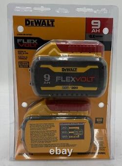 New Dewalt DCB609-2 20/60V Flexvolt 9Ah Batteries (2 Pack)