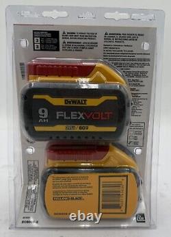 New Dewalt DCB609-2 20/60V Flexvolt 9Ah Batteries (2 Pack)