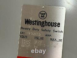 New Inbox Westinghouse 100amp 240volt Heavy Duty Safety Switch Hfn323