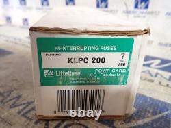 New Littelfuse KLPC-200 200 Amp 600 Volt Hi-Interrupting Time Delay Class L Fuse
