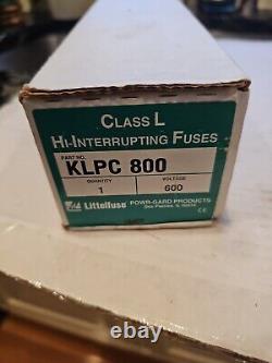 New Littelfuse KLPC 800 Amp Fuse Class L 600 Volt NIB