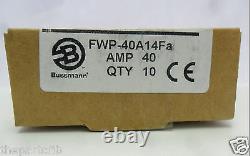 New Lot Bussmann FWP-40A14Fa Amp Fuses FWP-40A Semiconductor 700 Volt AC DC NIB