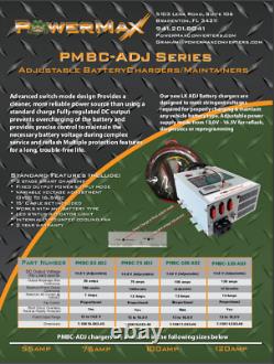 New PowerMax PMBC-55 55 Amp 12 Volt Battery Charger Power Supply PMBC-55