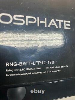 New Renogy Lithium Iron Phosphate Battery 12 Volt 170 Amp Hour