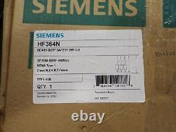 New Siemens HF364N 200 amp 600 volt Fusible 3 Phase Indoor Disconnect