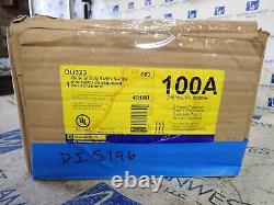 New Square D DU323 100 amp 240 volt NON Fused Indoor 3 Phase Disconnect DIS196