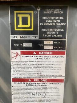 New Square D H327N Fusible Indoor 3 Phase Disconnect 800 amp 240 volt + Neutral