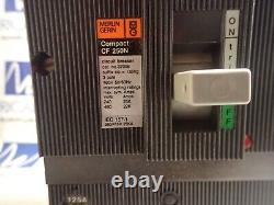 New Surplus Merlin Gerin CF250N 3P 125 amp 480 volt Breaker