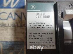 New in box GE TED136020 20 amp 600 volt 3 pole Circuit Breaker