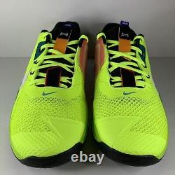 Nike Metcon 7 AMP Volt Bright Spruce Checkered Men's Shoes Size 14 DH3382-703