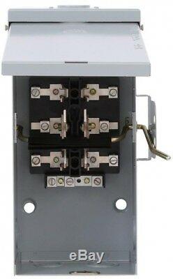 Non-Fused Emergency Power Transfer Switch 100 Amp 240-Volt Metal Enclosure