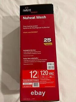 Nuheat Mesh N1M012, 12 square foot coverage, 120 volts8' x 20 roll, 1.2 amps, 1