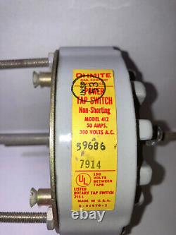 Ohmite Series Power Tap Switch Non-Shorting, Model 412, 50 Amps, 300 Volts AC
