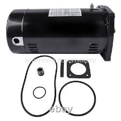 Pool Pump Motor USQ1102 1HP 3450RPM 48Y Frame Capacitor Start Square Flange