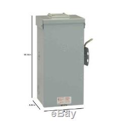Power Transfer Switch Non Fused Emergency 100 Amp 240-Volt Run Backup Generator