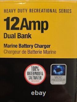 ProMariner ProSport 12 Dual Bank 12Amp Battery Charger 12 / 24 Volt NEW