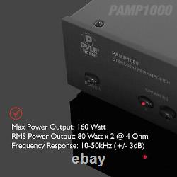 Pyle Home Audio PAMP1000 New 160 Watt Stereo Power Amplifier 110 / 220 Volts