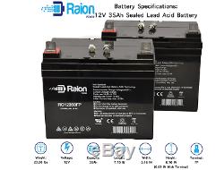 Raion Power 2 Pack 12 Volt 35 Amp Hour Battery Electric Wheelchair Scooter U1