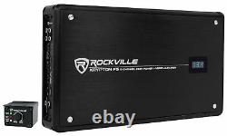 Rockville Krypton F5 3200 Watt 5 Channel Car Amplifier with Volt Meter+Amp Kit
