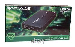Rockville Krypton F5 3200 Watt 5 Channel Car Amplifier with Volt Meter+Amp Kit