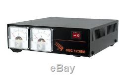 Samlex SEC-1235M Switching Power Supply with Amp & Volt Meter Display