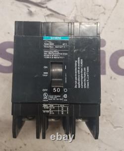 Siemens BQD350 3 pole 50 Amp 480/277 volt NNB