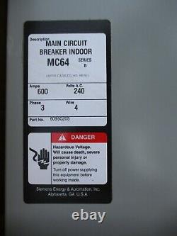 Siemens MC64, 600 Amp, 240 Volt, Service Entrance Metering Device- NEW- EN205