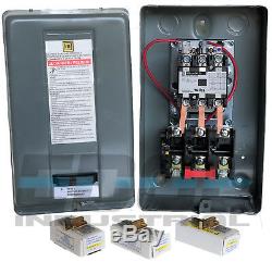 Square D Compressor Electric Motor Starter 5hp 3ph 208-240 Volt 20amp