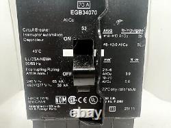 Square D EGB34070 70A Circuit Breaker Black