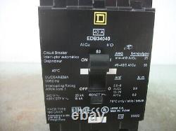 Square D Edb Circuit Breaker Edb34040 40amp 480volt 3pole Nob