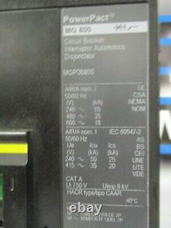 Square D Mgp36800, 800 Amp 3 Pole 600 Volt Circuit Breaker- New