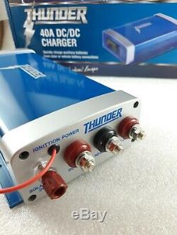 THUNDER 12 VOLT DCDC 40 Amp BATTERY CHARGER / ISOLATOR with MPPT SOLAR INPUT