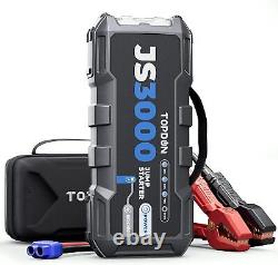 TOPDON 3000 Peak Amp 12 Volt Jump Starter JS3000 Battery Booster Jumper Pack