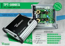 Timpano TPT5000EQ Brazilian Amplifier 5500W RMS 2 Ohm Digital Amp Built-In EQ 5K