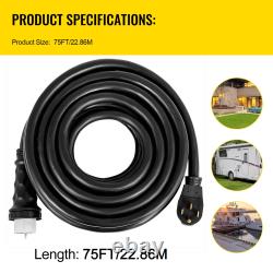 VEVOR 10-75ft Generator Power Cord 50A 14-50P to CS6364 Locking Connector