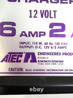 VINTAGE RARE NEW Atec BC-91182 Battery Charger 12 Volt 6 AMP - MADE IN USA