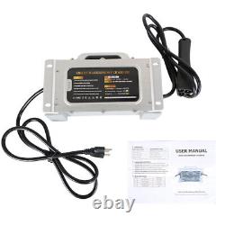 Waterproof 48Volt 15AMP 3-Pin Plug Battery Charger For EZGO RXV&TXT Golf Carts