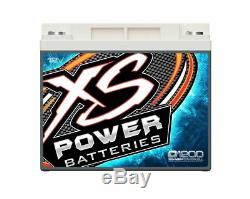 XS Power D1200 12 Volt AGM 2600 Amp Sealed Car Audio Battery/Power Cell+Terminal