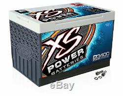 XS Power D3400 12 Volt AGM 3300 Amp Sealed Car Audio Battery/Power Cell+Terminal