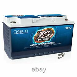 XS Power D4900 12 Volt AGM 4000 Amp Sealed Car Audio Battery/Power Cell+Terminal