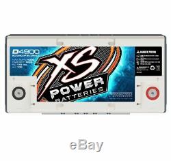 XS Power D4900 12 Volt AGM 4000 Amp Sealed Car Audio Battery/Power Cell+Terminal