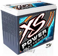 XS Power D7500 12 Volt AGM 6500 Amp Sealed Car Audio Battery/Power Cell+Terminal