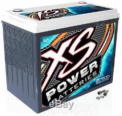 XS Power D7500 12 Volt AGM 6500 Amp Sealed Car Audio Battery/Power Cell+Terminal