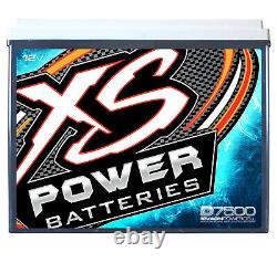 XS Power D7500 6000 Amp 12 Volt Power Cell Car Audio AGM Battery+Free Speaker